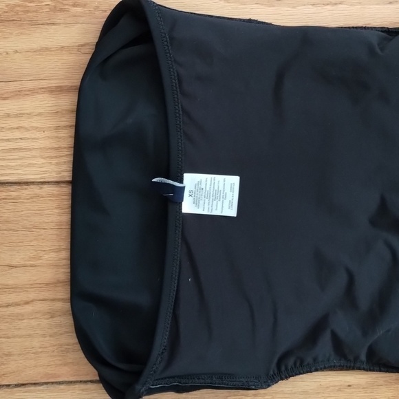 NWT J. Crew Ruched Bandeau black ruched one piece Sz XS - Picture 12 of 16